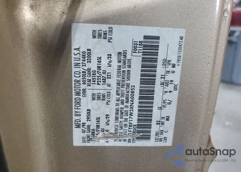 1999 Ford F150 from USA, damaged, VIN 1FTRF17W3XNA00853